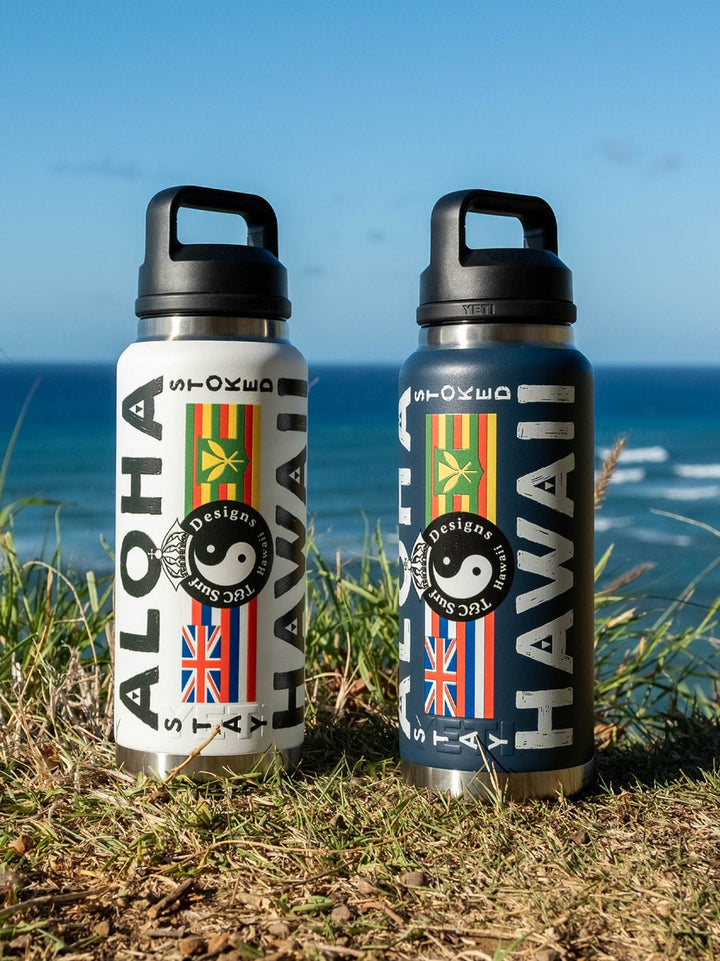 T&C Surf Designs T&C Surf 36 oz Aloha Nation Yeti Bottle with Chug Cap,