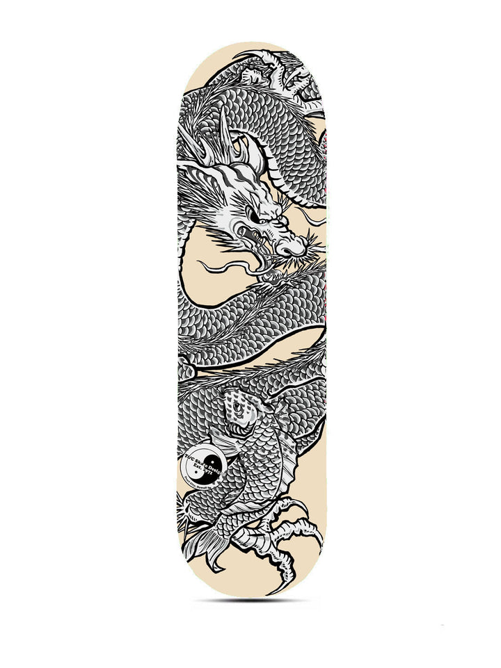 T&C Surf Designs Dragon Koi Skateboard Deck, 8.0 x 31.25" / Nat