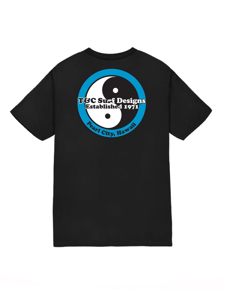 T&C Surf Designs Retro Neon Jersey Tee, Black Blue / S