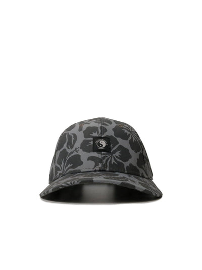T&C Surf Designs T&C Surf All Over Hibiscus Cap, Charcoal