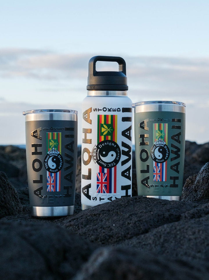 T&C Surf Designs T&C Surf 36 oz Aloha Nation Yeti Bottle with Chug Cap,