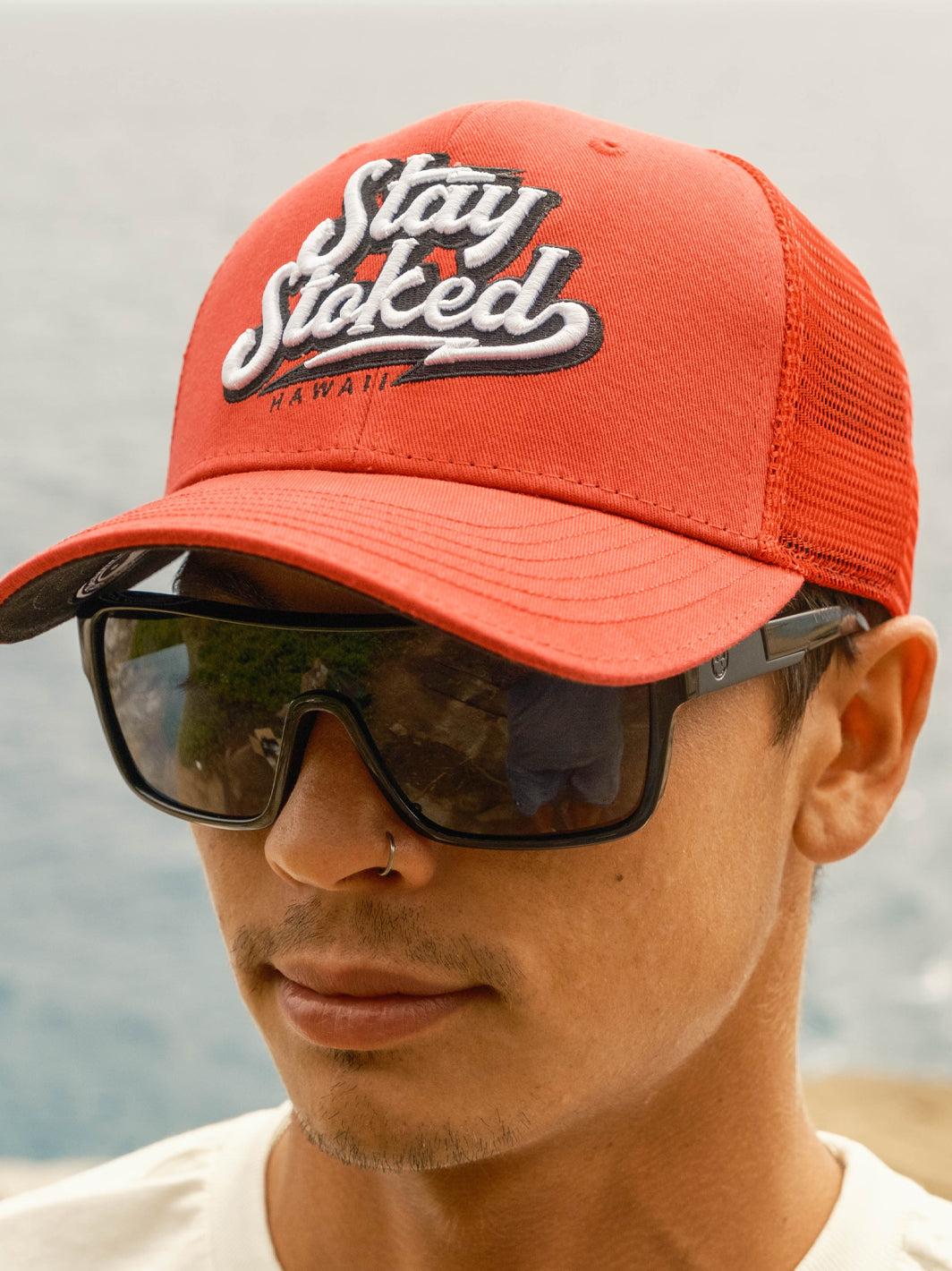 T&C Surf Stay Stoked Trucker Cap