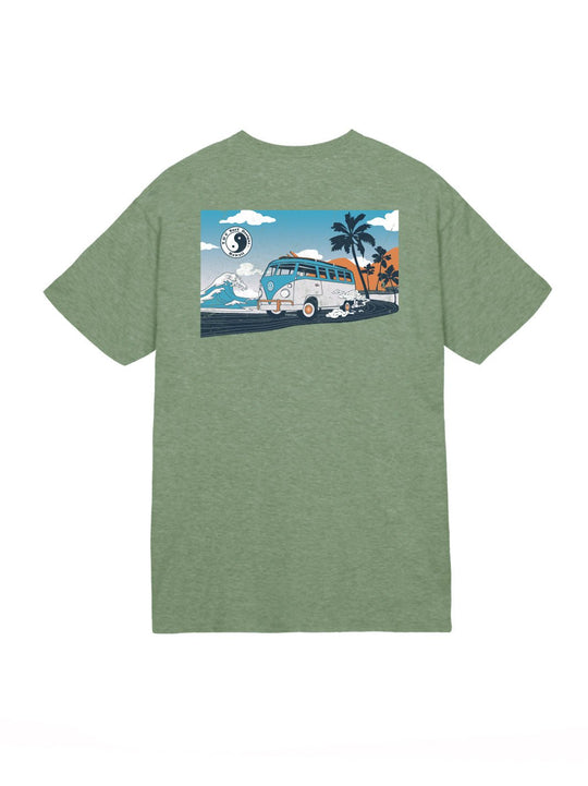 T&C Surf Designs T&C Surf Southside Ride Jersey Tee, Heather Military / S