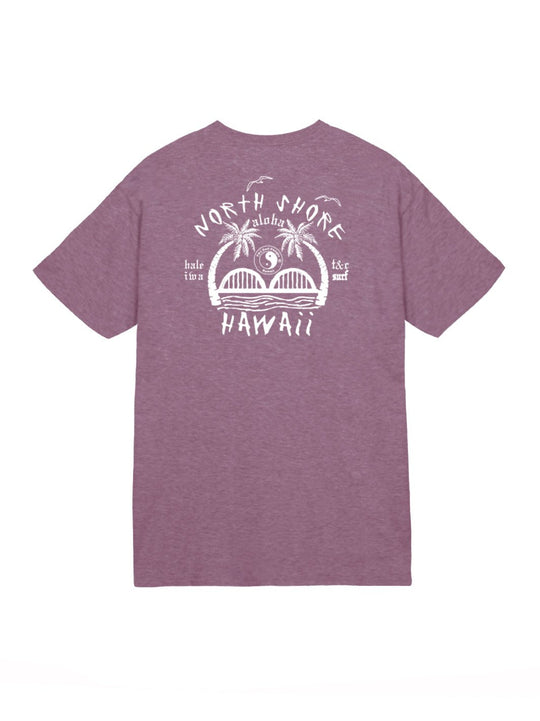 T&C Surf Designs T&C Surf Anahulu Iwa Jersey Tee, M / Maroon Heather