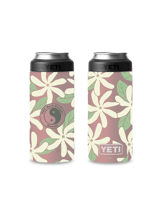 T&C Surf Designs T&C Surf 12 oz Tiare Colster Slim Can Insulator Yeti, Sandstone Pink