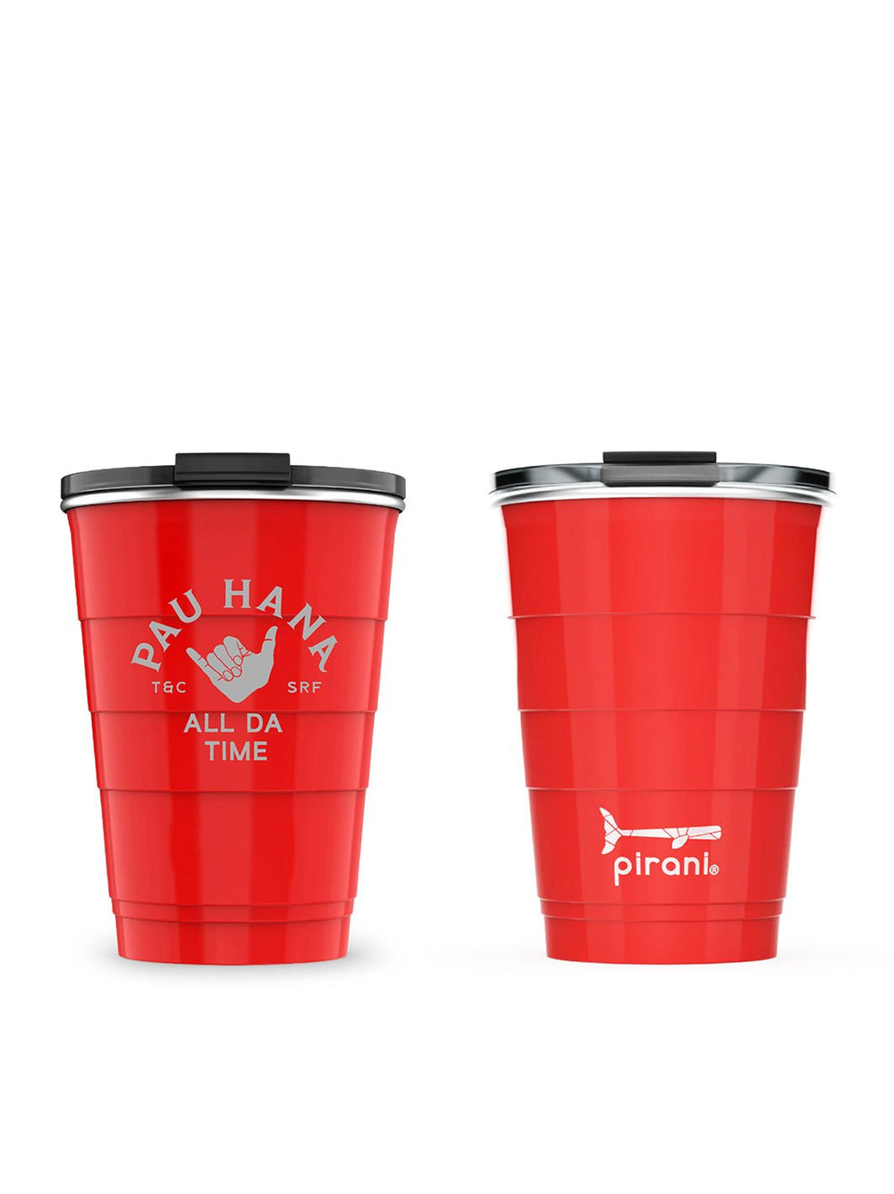 T&C Surf Designs T&C Surf 16 oz All Day Pau Hana Insulated Stackable Tumbler Pirani, Party Red
