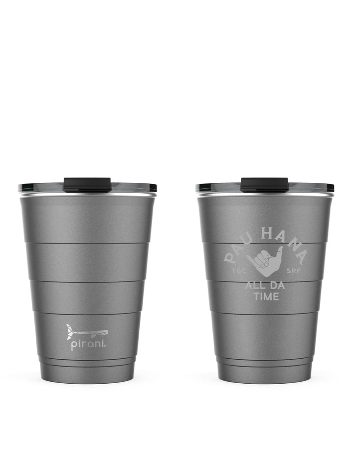 T&C Surf Designs T&C Surf 16 oz All Day Pau Hana Insulated Stackable Tumbler Pirani, Slate