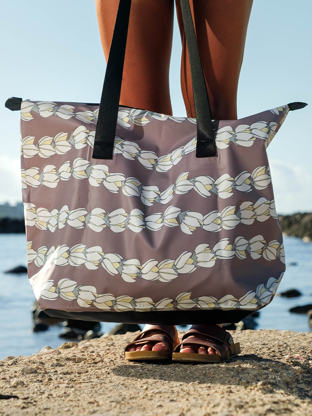 T&C Surf Designs Pikake Pearl Dry Bag Tote,
