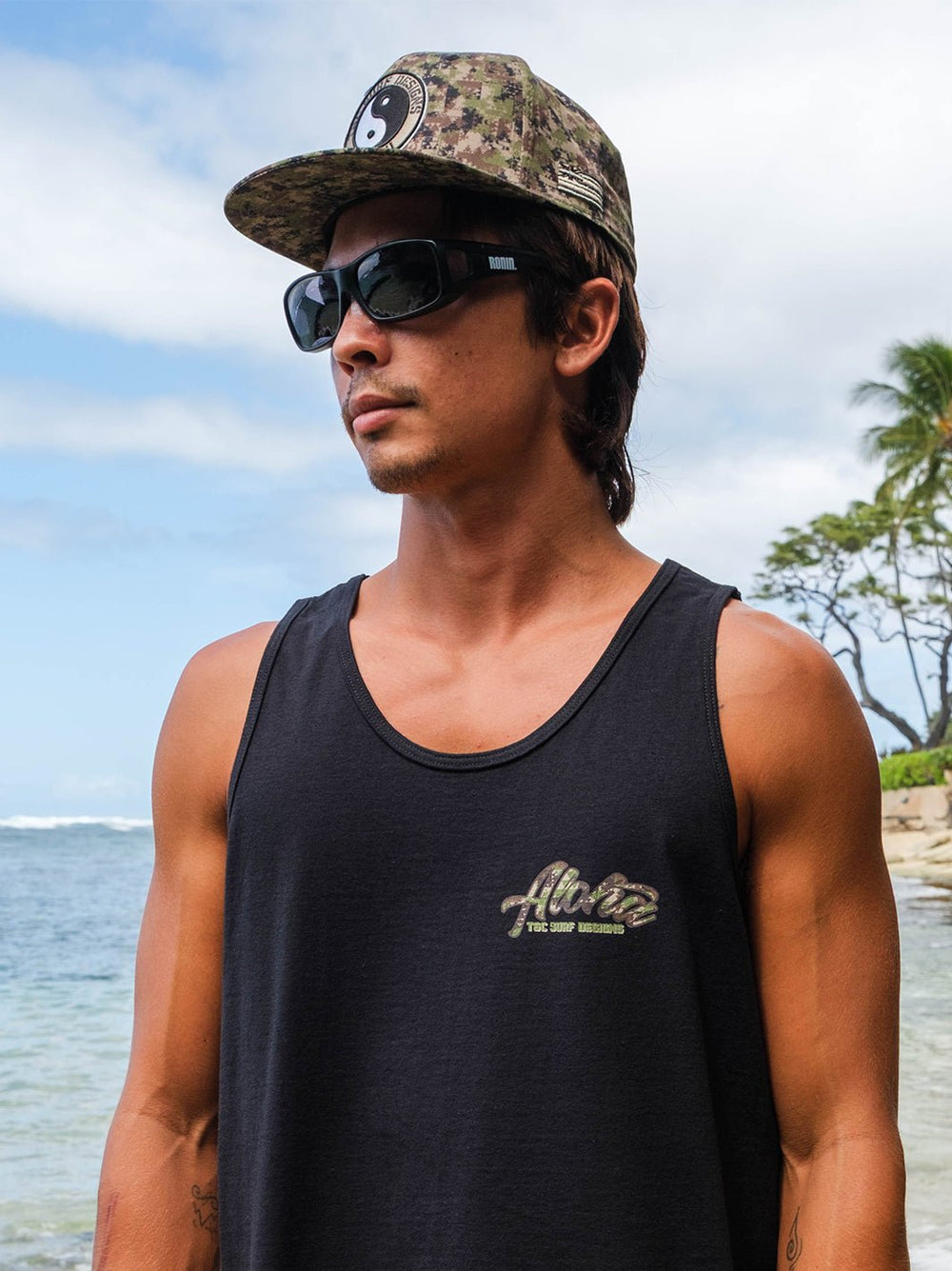 T&C Surf Designs Lokahi Camo Logo Cap,