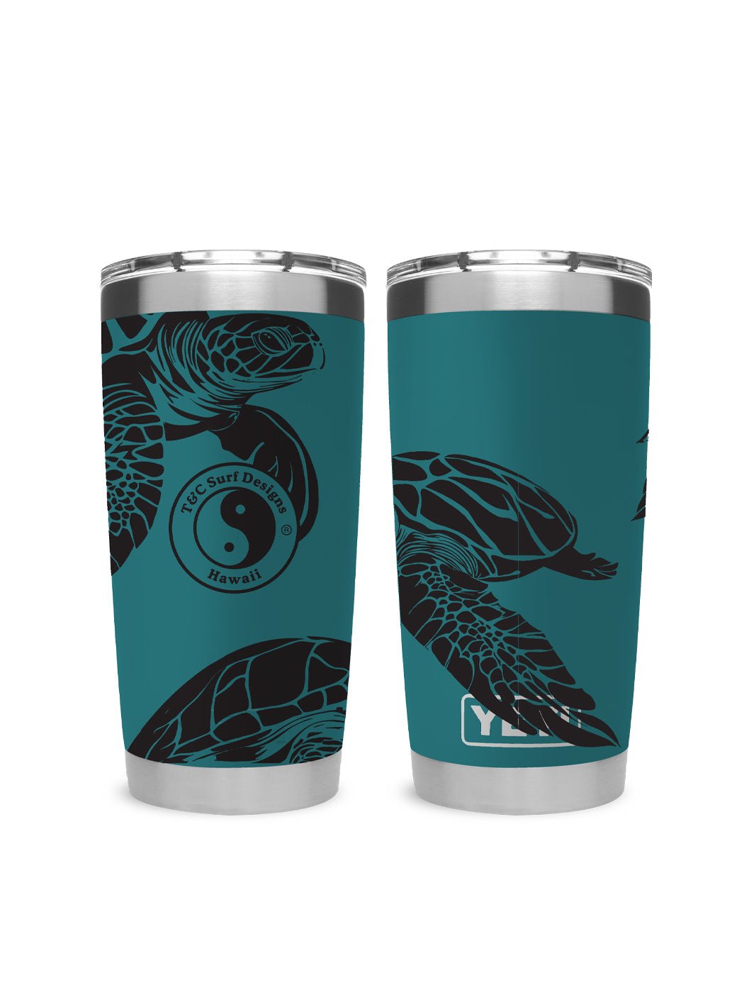 T&C Surf Designs T&C Surf 20 oz Laniakea Tumbler Yeti, Agave Teal