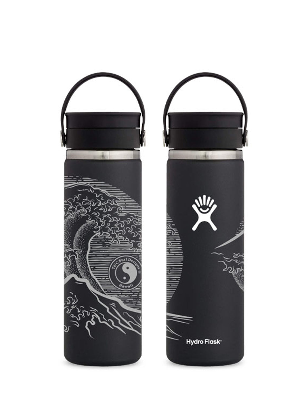 Hydro Flask Bottle, Coffee, Wide Mouth, Black, 20 Ounce