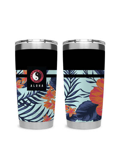 T&C Surf Designs T&C Surf 20 oz Botanic Tumbler Yeti, Black