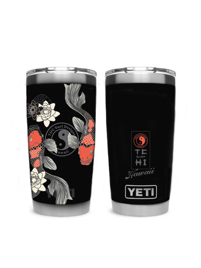 T&C Surf Designs T&C Surf 20 oz Lilykoi Tumbler Yeti, Black