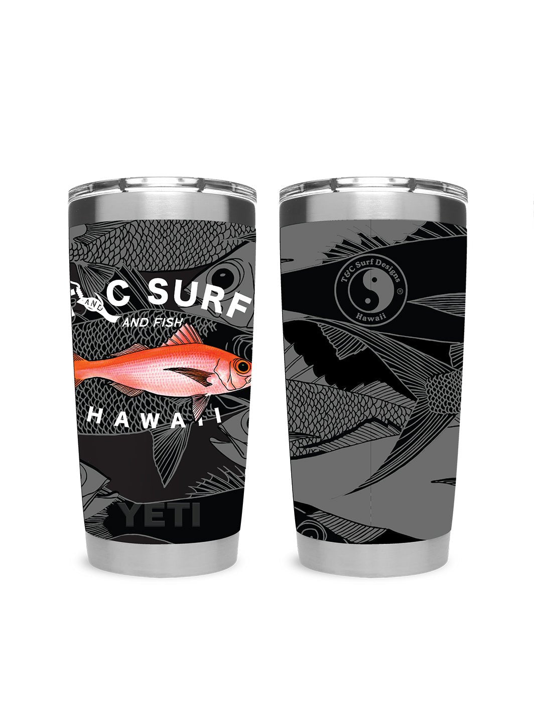 T&C Surf Designs T&C Surf 20 oz Onaga Tumbler Yeti, Black