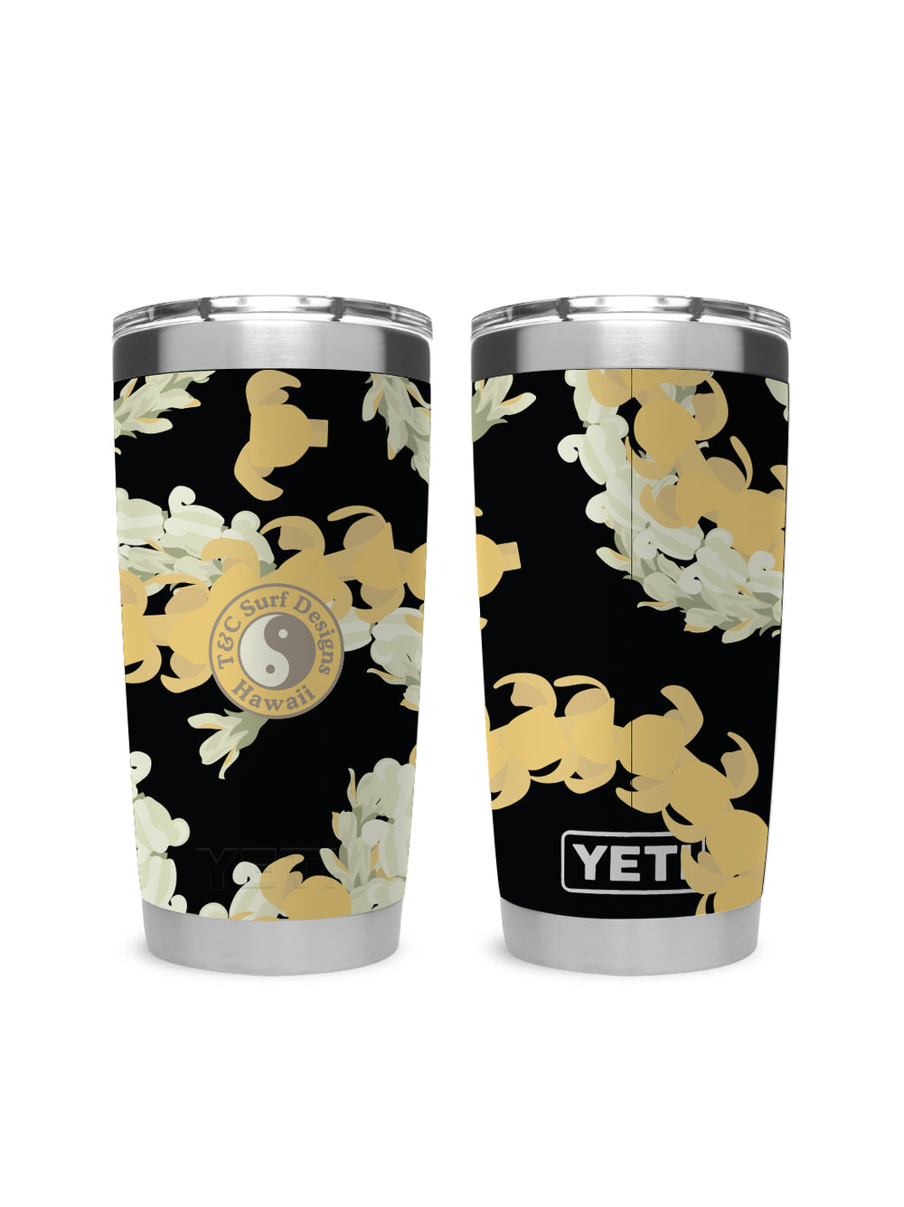 T&C Surf Designs T&C Surf 20 oz Triple P Yeti, Black