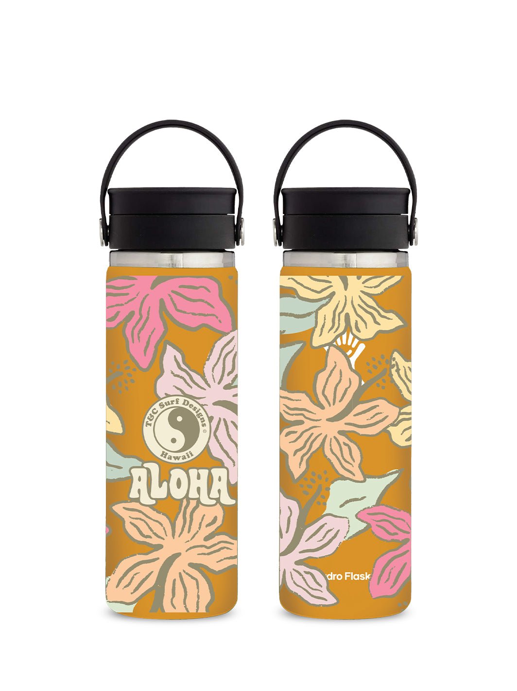 T&C Surf Designs T&C Surf 20 oz Summer Hydro Flask, Fossil