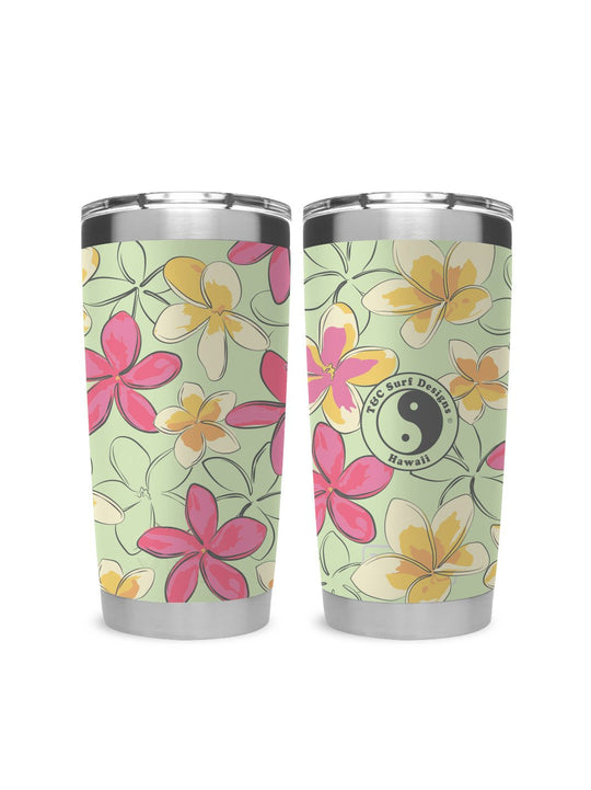 T&C Surf Designs T&C Surf 20 oz Pua Melia Tumbler Yeti, Key Lime