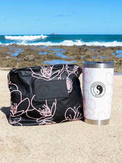 T&C Surf Designs T&C Surf x Aloha Collection Falling Sakura Day Small Pouch, 