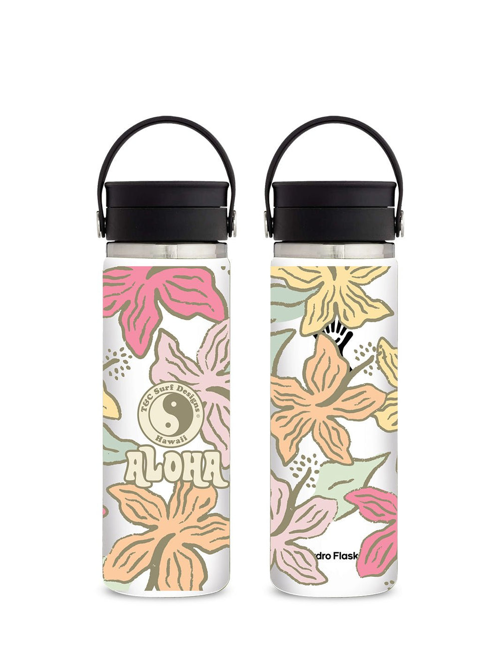 T&C Surf Designs T&C Surf 20 oz Summer Hydro Flask, White