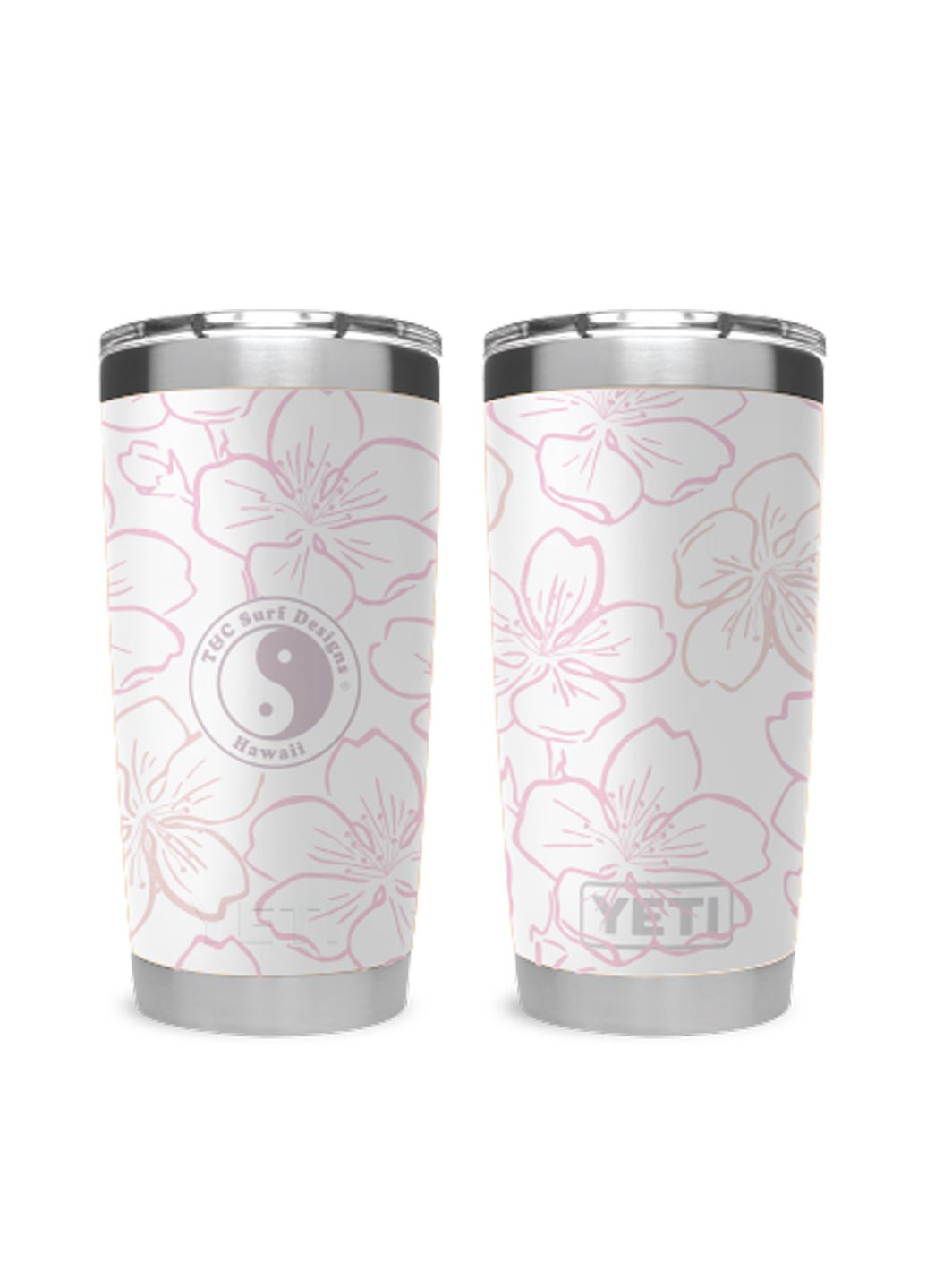 T&C Surf 20 oz Brushed Sakura Tumbler Yeti - T&C Surf Designs