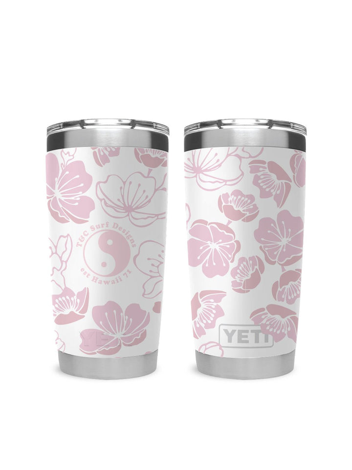 T&C Surf 20 oz Cherry Sakura Tumbler Yeti - T&C Surf Designs