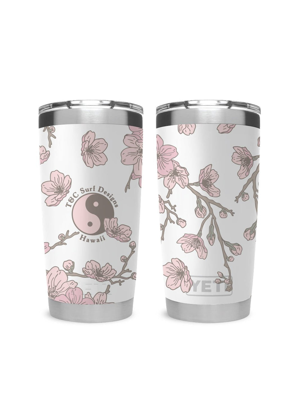 T&C Surf 20 oz Sakura Branch Tumbler Yeti - T&C Surf Designs