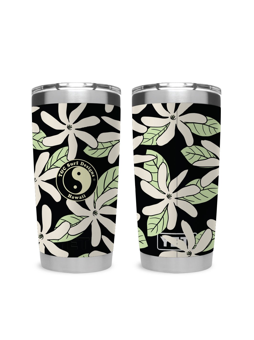 T&C Surf Designs T&C Surf 20 oz Tiare Tumbler Yeti, Black