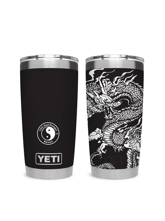 T&C Surf Designs T&C Surf 20 oz Seven Seas Dragon Tumbler Yeti, Black