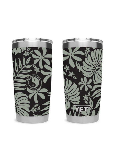 T&C Surf Designs T&C Surf 20 oz Retro Tropical Tumbler Yeti, Black