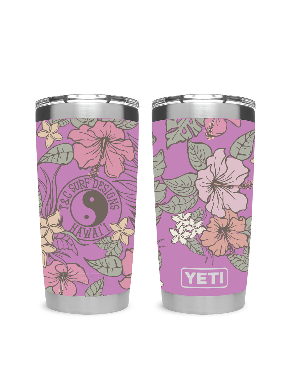 T&C Surf Designs T&C Surf 20 oz Pua Ting Tumbler Yeti, Desert Bloom