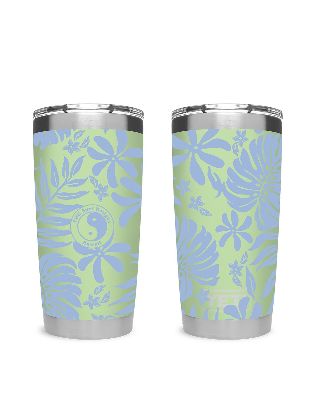 T&C Surf 20 oz Retro Tropical Tumbler Yeti - T&C Surf Designs