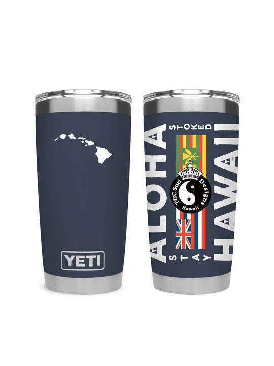 T&C Surf Designs T&C Surf 20 oz Aloha Nation Tumbler Yeti, Navy