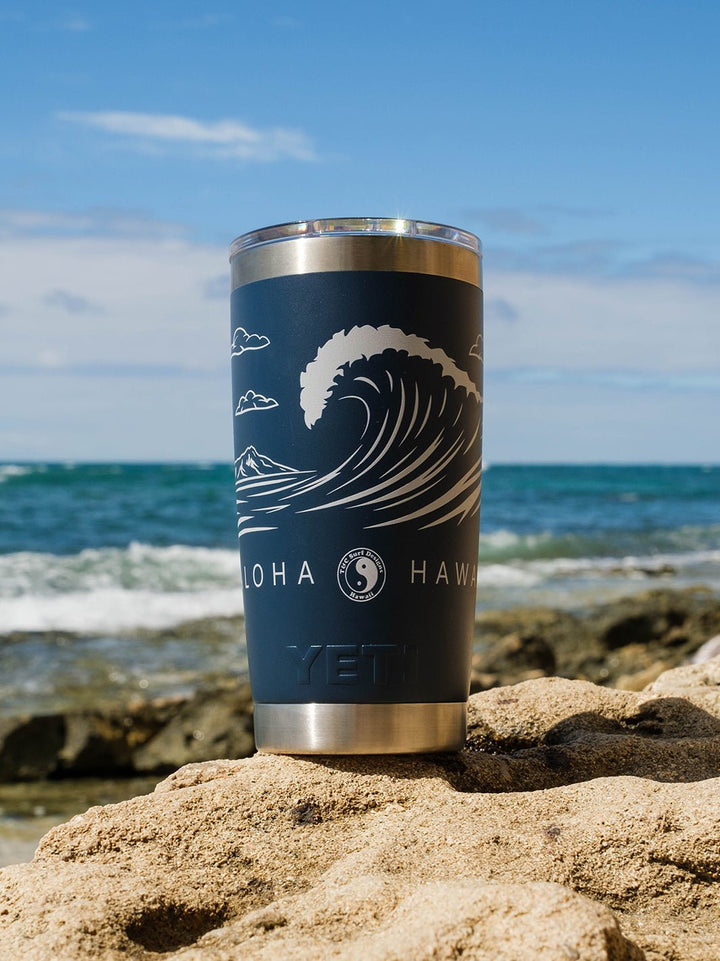 T&C Surf Designs T&C Surf 20 oz Graphic Diamond Head Wave Tumbler Yeti,