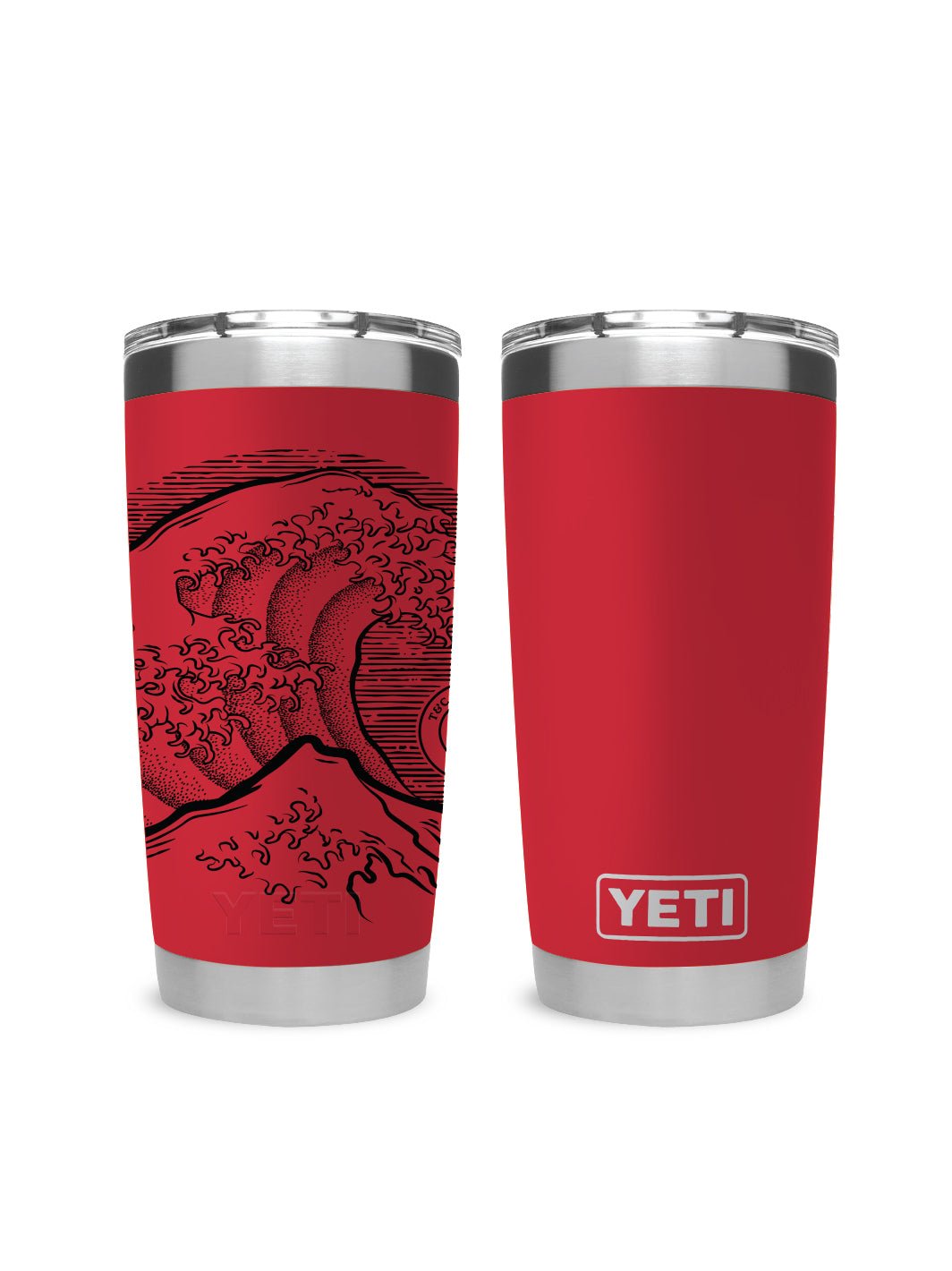 T&C Surf 20 oz Stoked Hokusai Tumbler Yeti - T&C Surf Designs