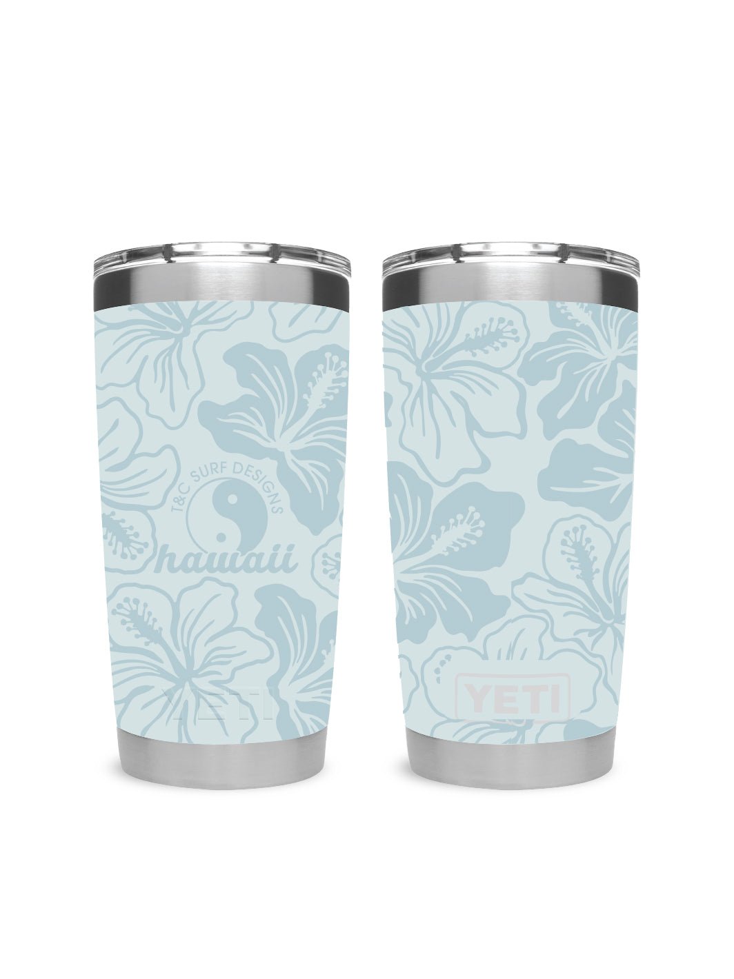 T&C Surf 20 oz Vintage Floral Band Tumbler Yeti - T&C Surf Designs