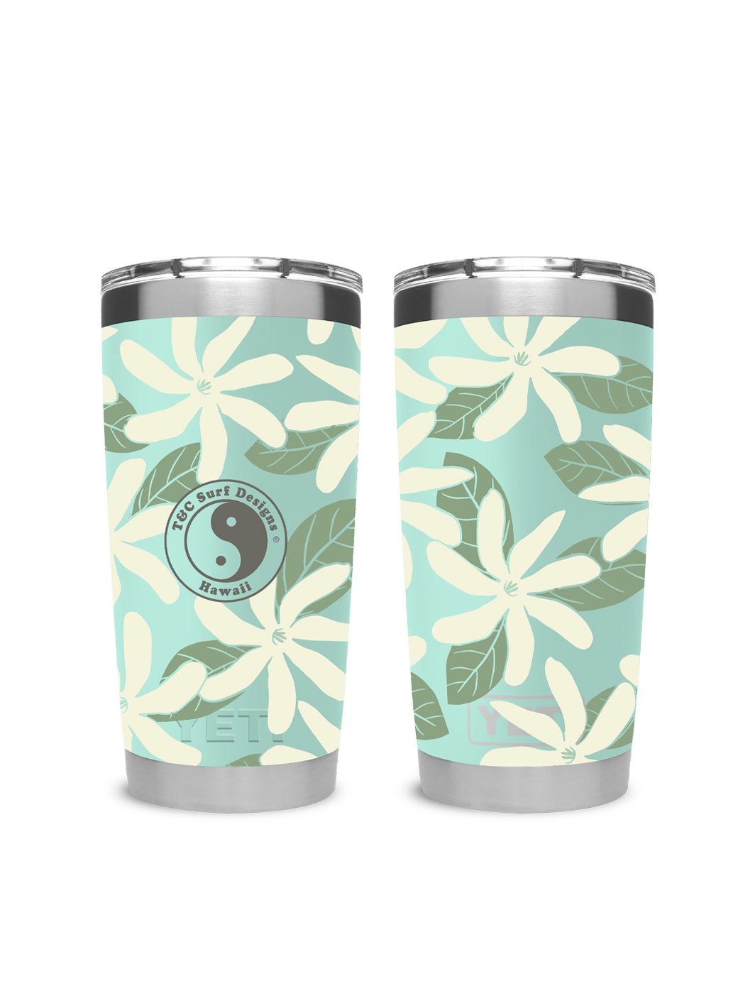 T&C Surf Designs T&C Surf 20 oz Tiare Tumbler Yeti, Seafoam