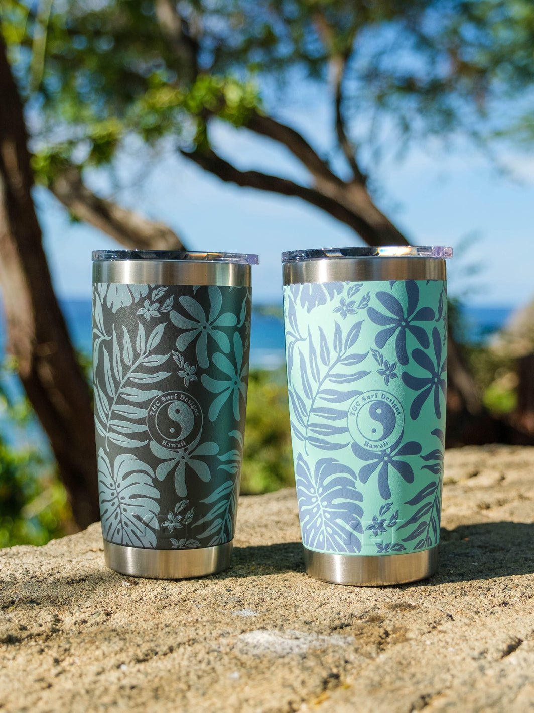 T&C Surf Designs T&C Surf 20 oz Retro Tropical Tumbler Yeti,