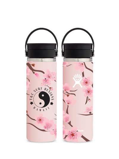 T&C Surf Designs T&C Surf 20 oz Cherry Bloom Hydro Flask, Trillium