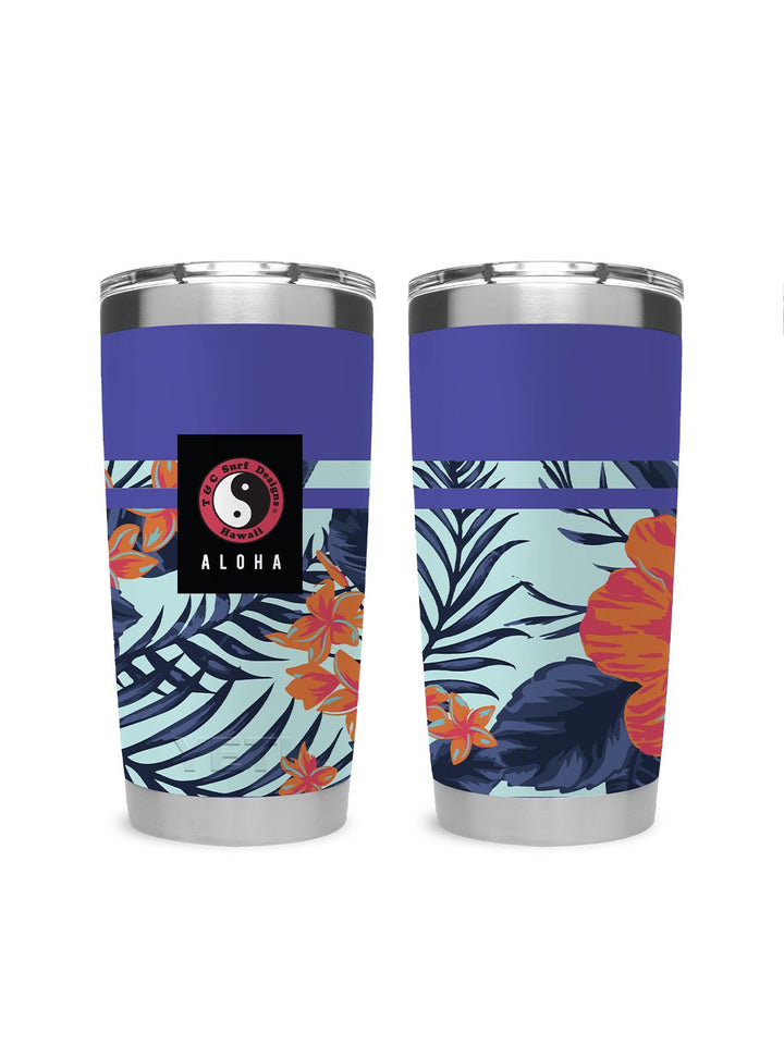 T&C Surf Designs T&C Surf 20 oz Botanic Tumbler Yeti, Ultraviolet