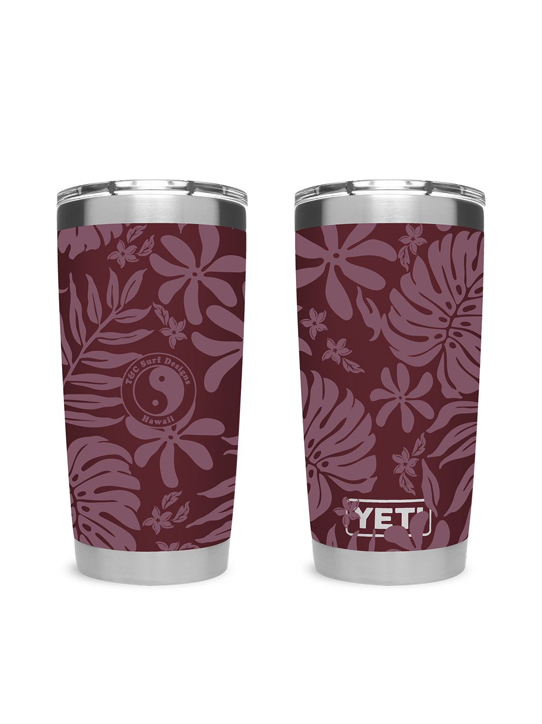 T&C Surf Designs T&C Surf 20 oz Retro Tropical Tumbler Yeti, VW Red