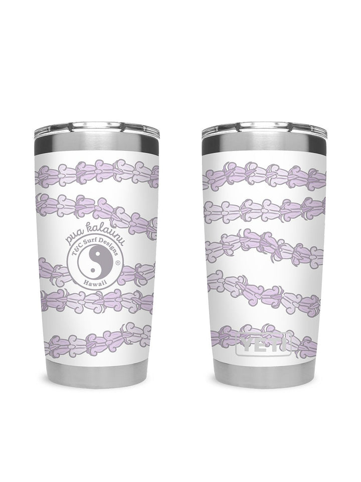 T&C Surf Designs T&C Surf 20 oz Pua Kalaunu Tumbler Yeti, White