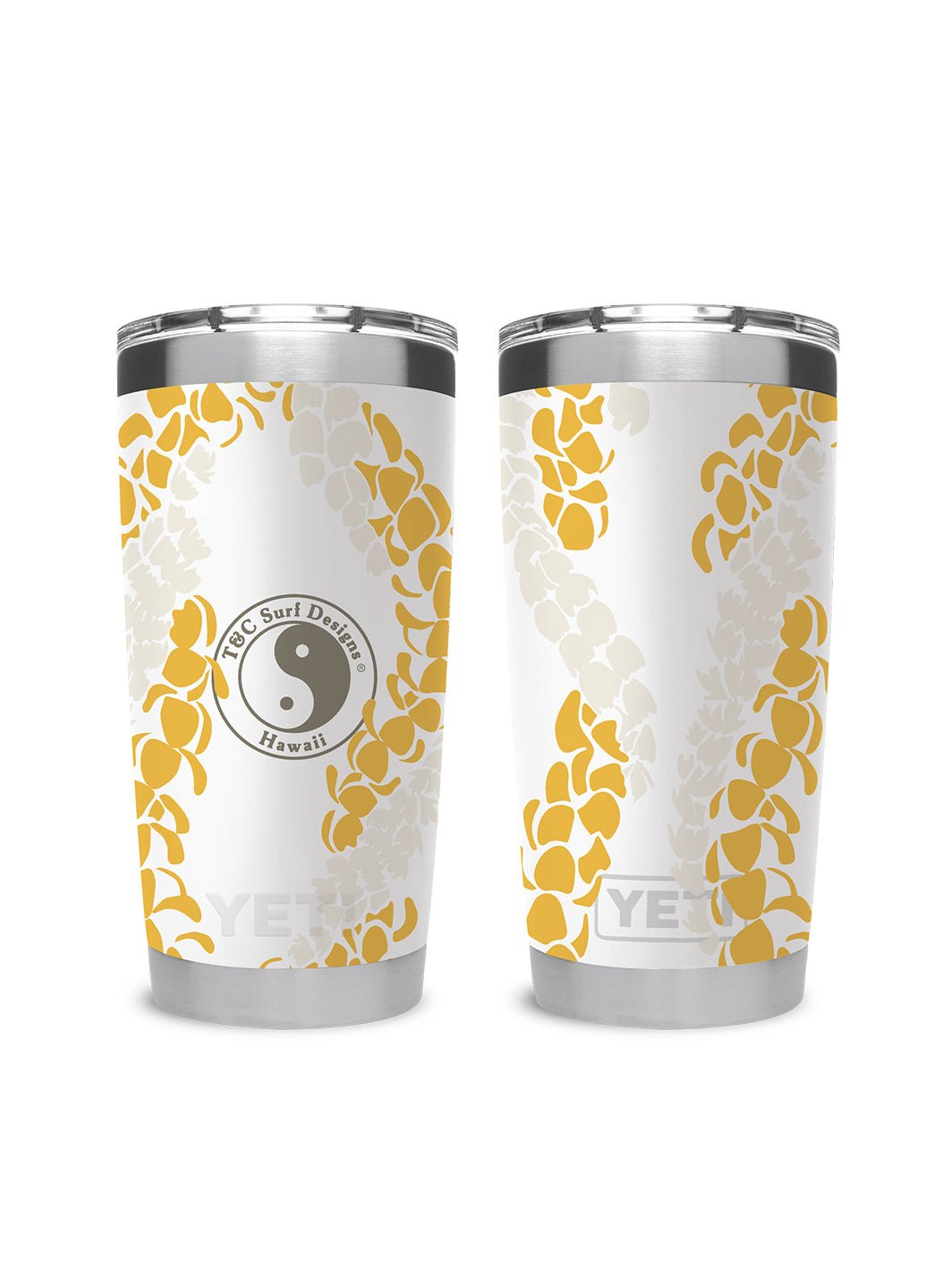 T&C Surf Designs T&C Surf 20 oz Lei'd Back Tumbler Yeti, White