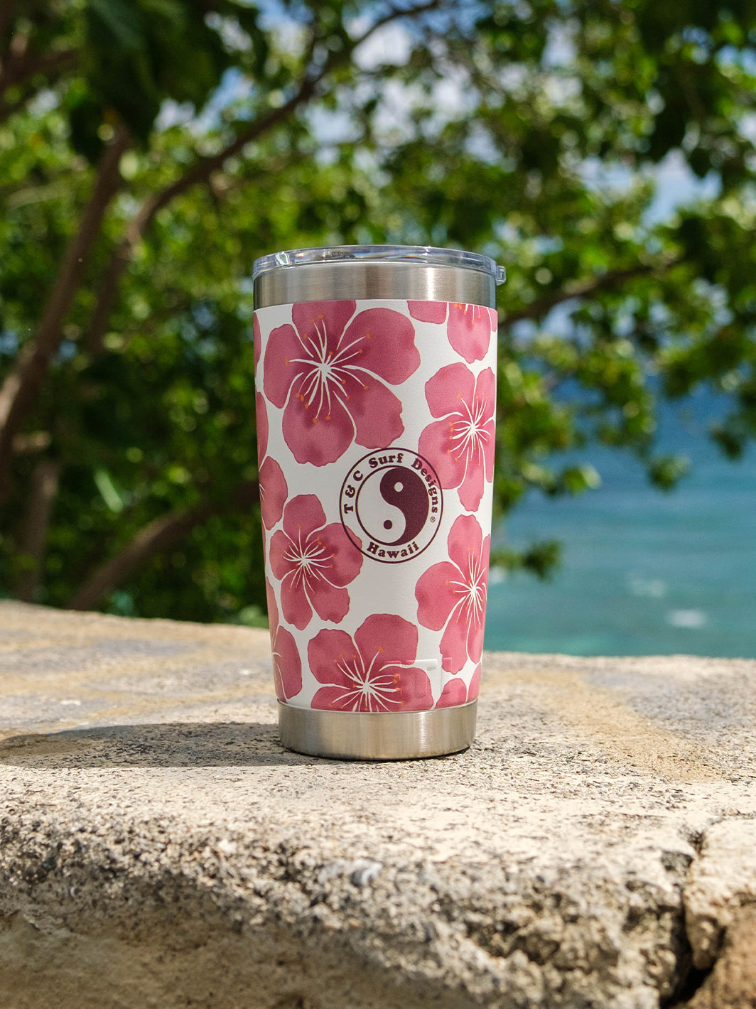 T&C Surf Designs T&C Surf 20 oz Watercolor Blossom Tumbler Yeti,