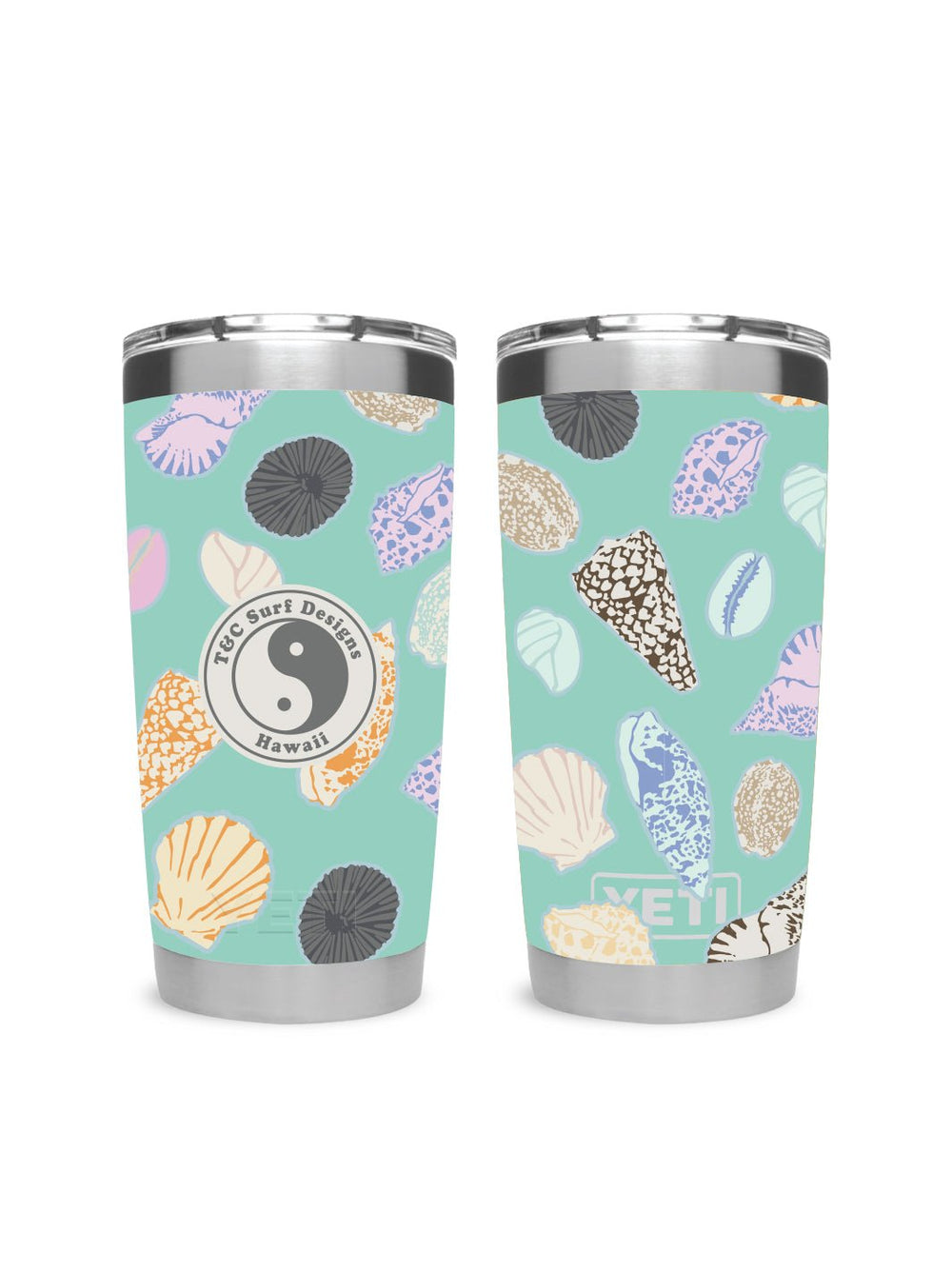 T&C Surf 20 oz Shell Mix Tumbler Yeti - T&C Surf Designs