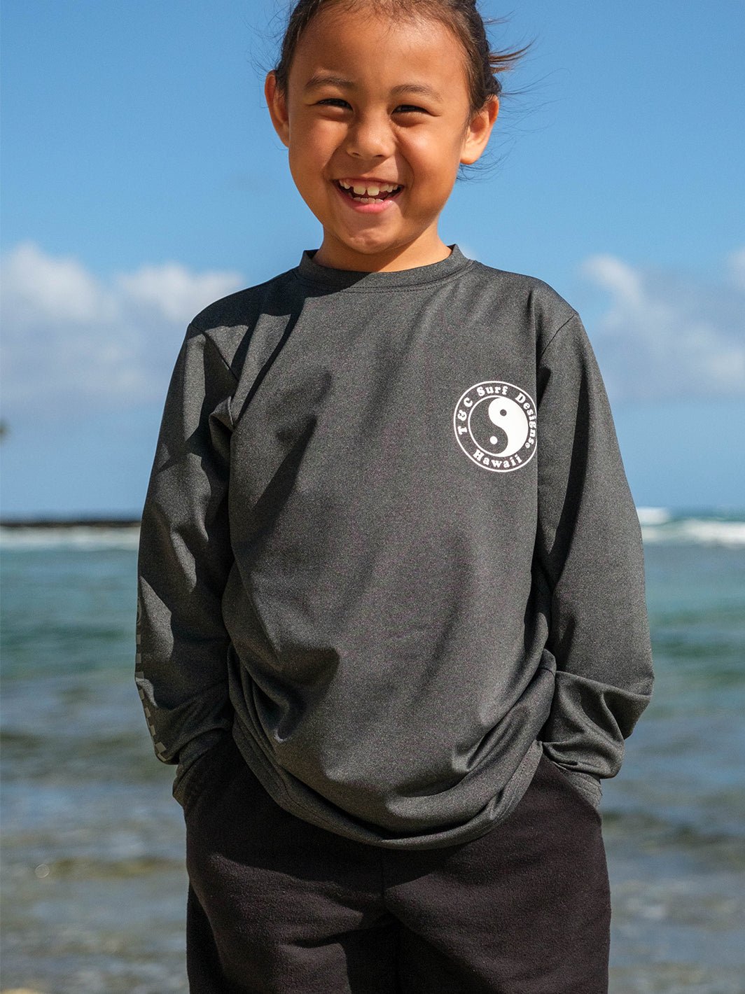 Australia Kids Checker Surf Long Sleeve - T&C Surf Designs