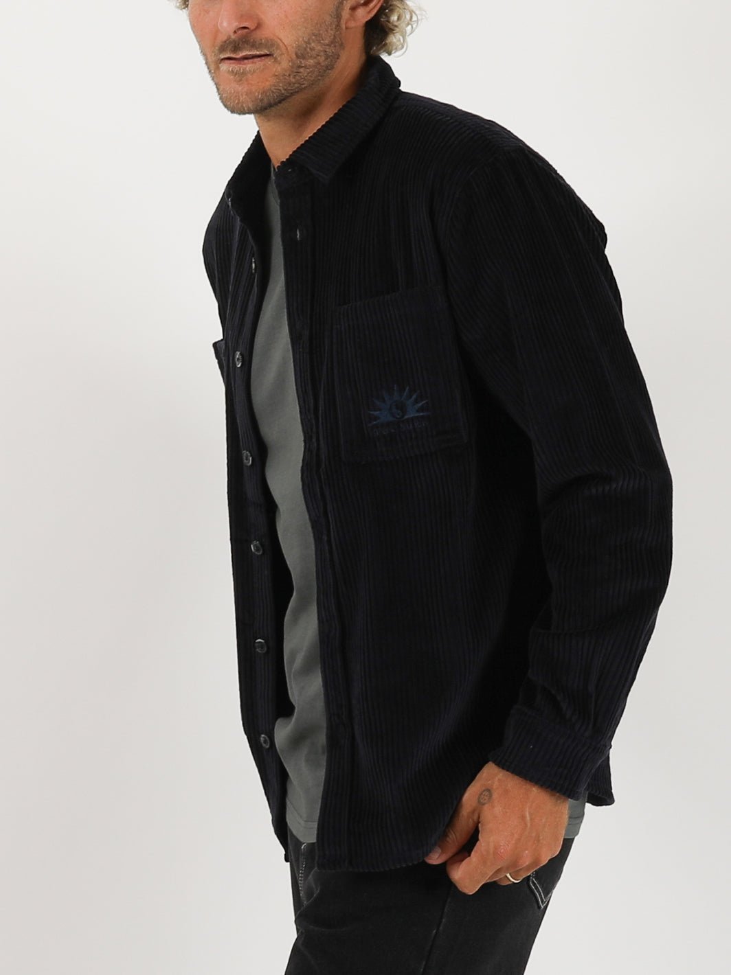 T&C Surf Designs Australia Motion Long Sleeve Cord Shirt,