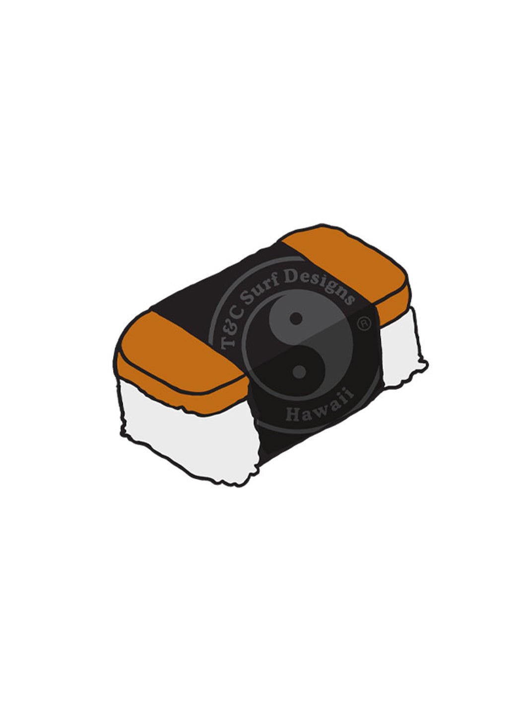 T&C Surf Designs T&C Surf Musubi Sticker, Musubi