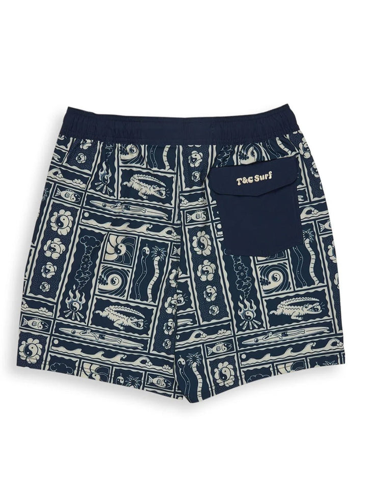 Europe Aloha Elastic 17.5" Beach Short - T&C Surf Designs