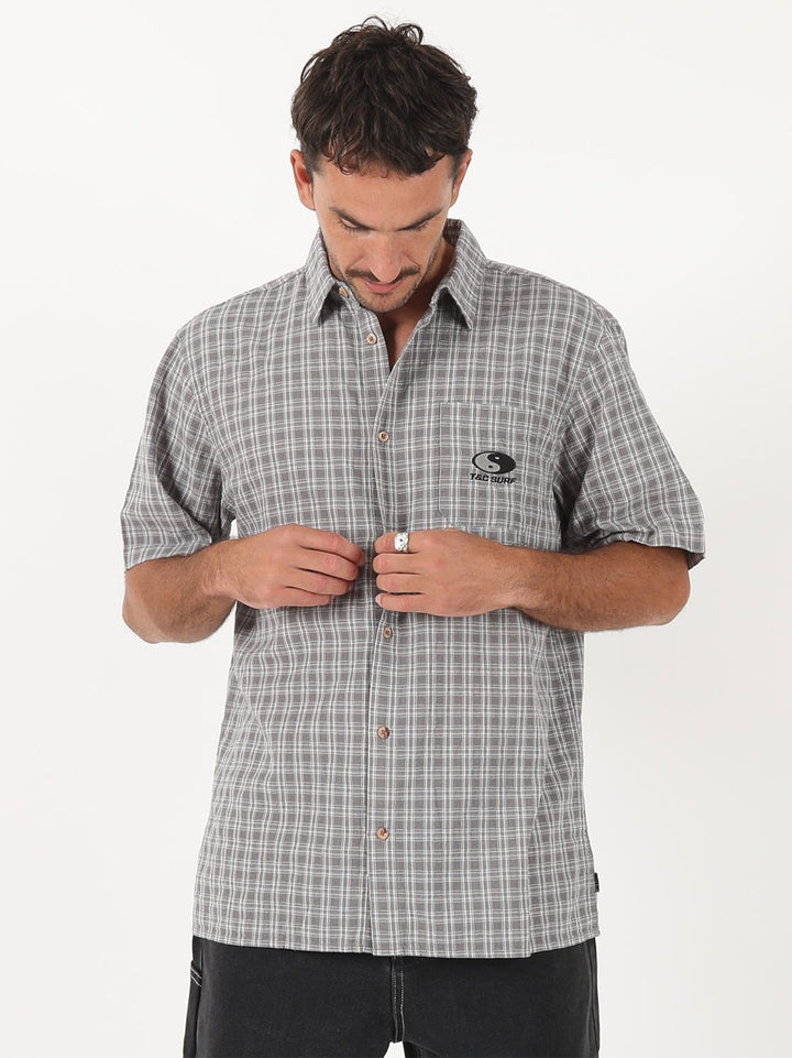 T&C Surf Designs Australia Coded Plaid Short Sleeve,