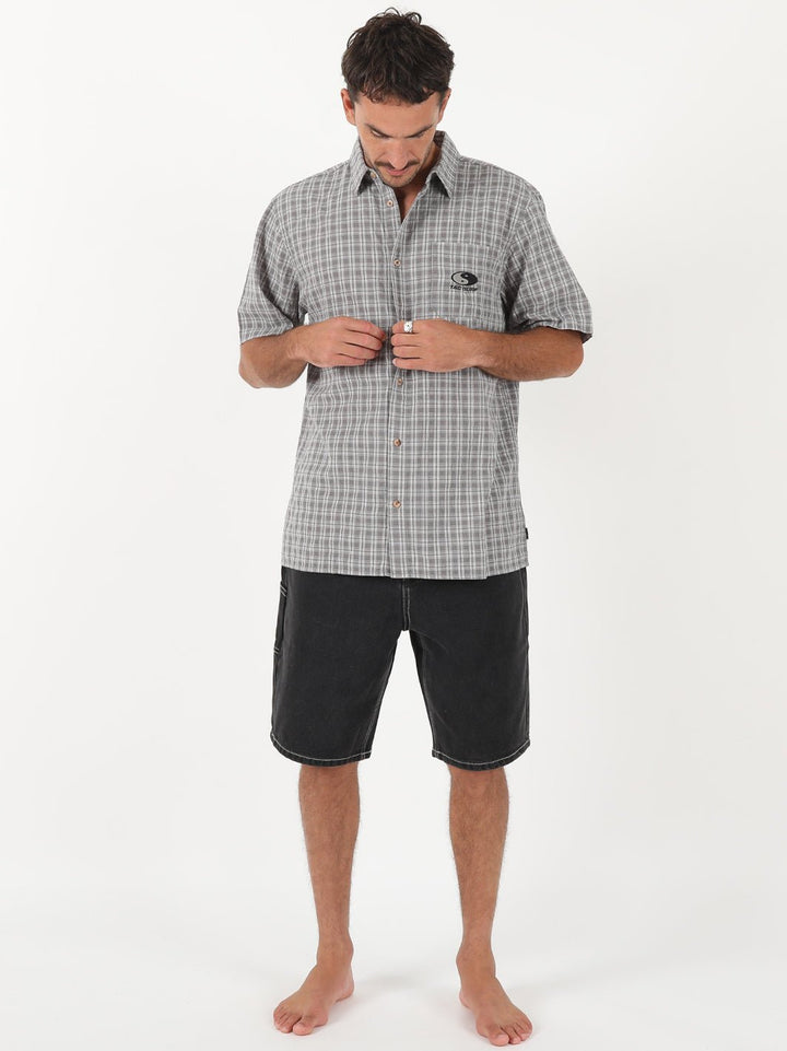 T&C Surf Designs Australia Coded Plaid Short Sleeve,